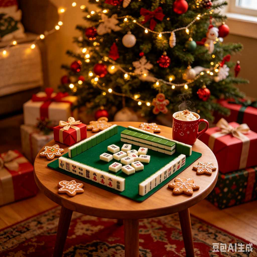 gradient green mahjong set