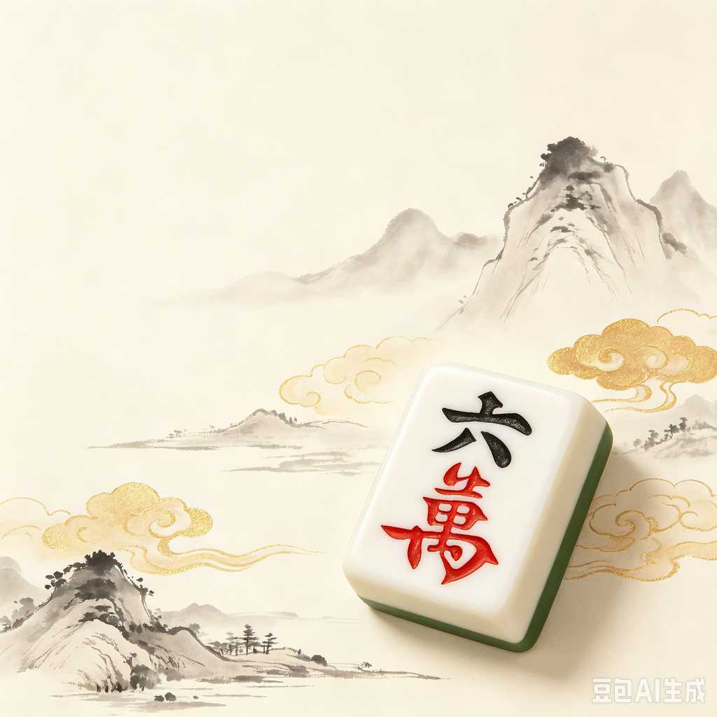 logo engrave mahjong tiles